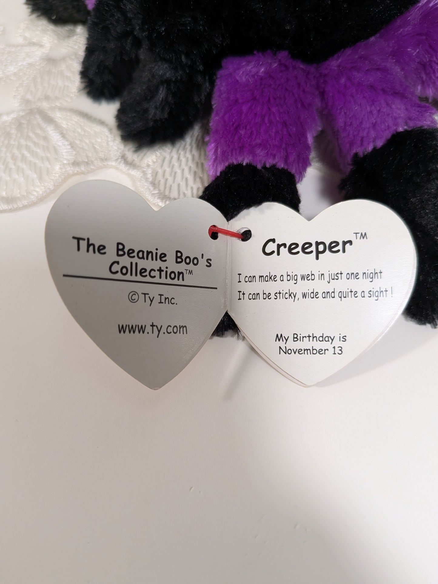 Ty Beanie Boo - Creeper The Spider (7in)