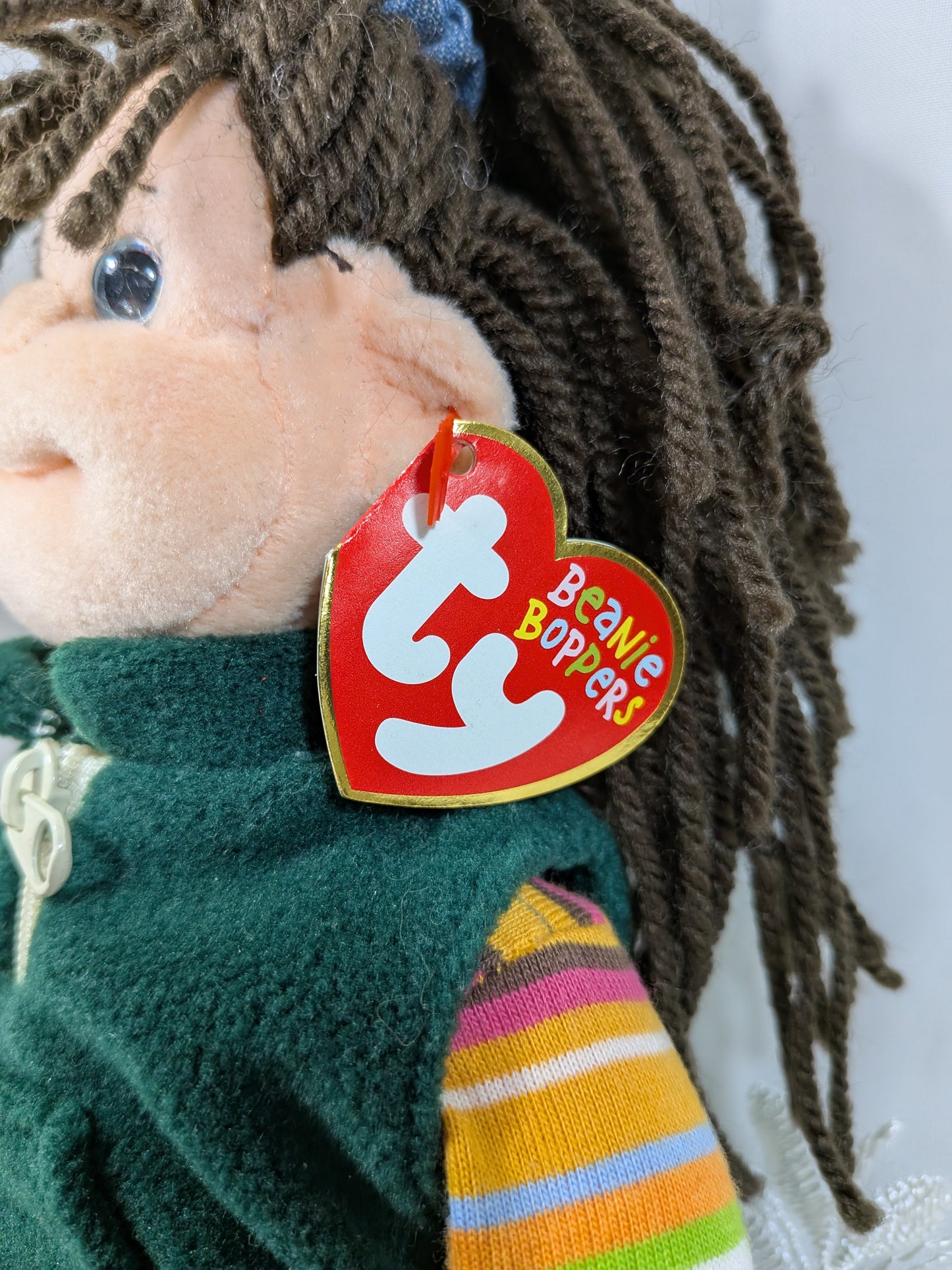 Ty Beanie Boppers - Spunky Sammie The Girl Doll (12in)