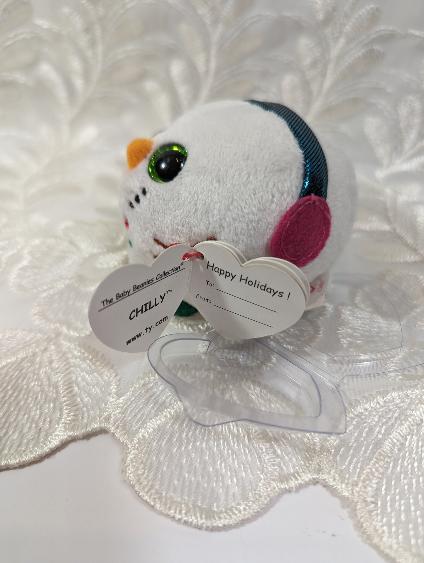 Ty Baby Beanie - Chilly The Snowman (3in) - Vintage Beanies Canada
