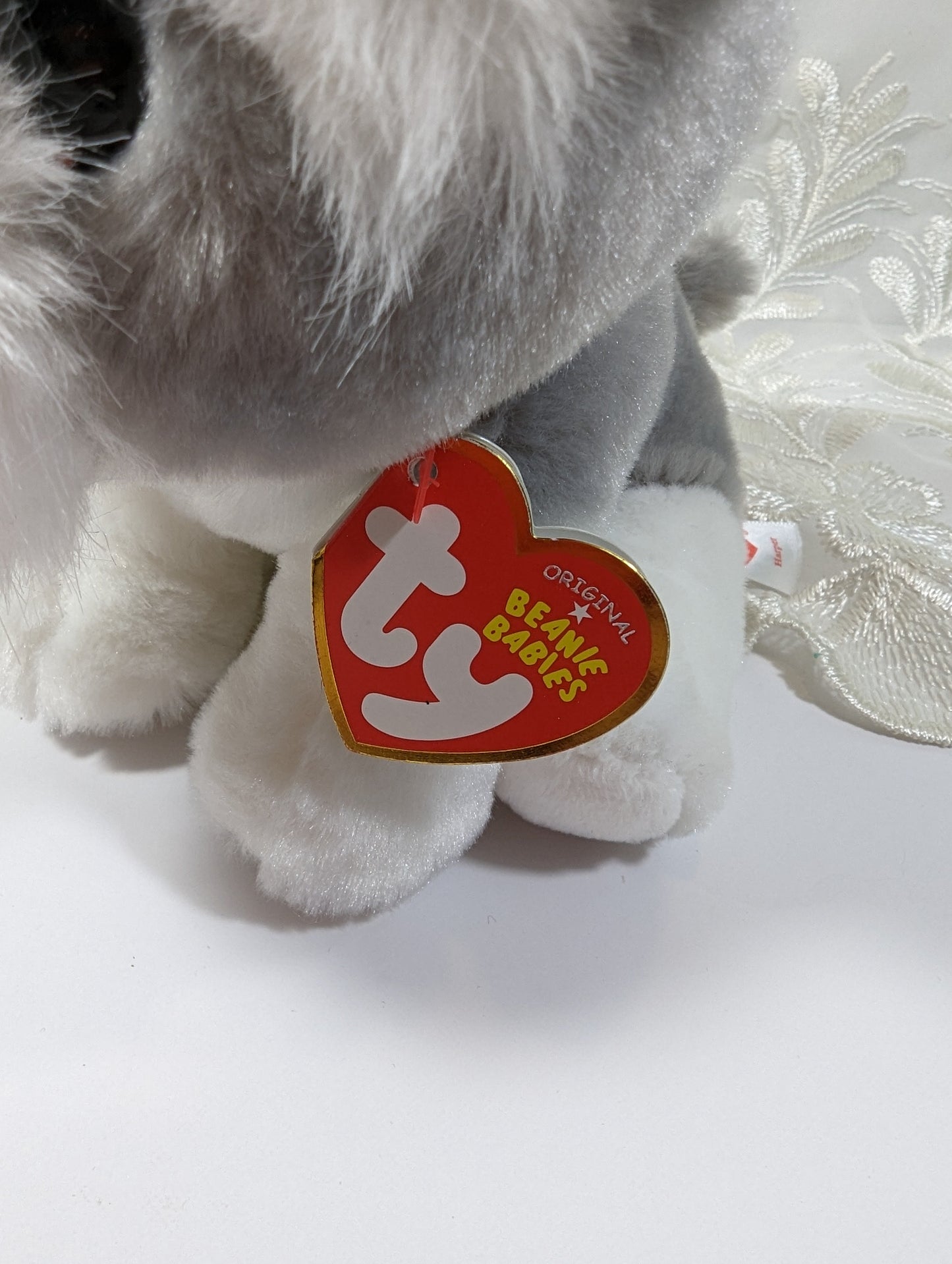 Ty Beanie Babies - Harper The Grey Schnauzer Dog (6in) - Vintage Beanies Canada