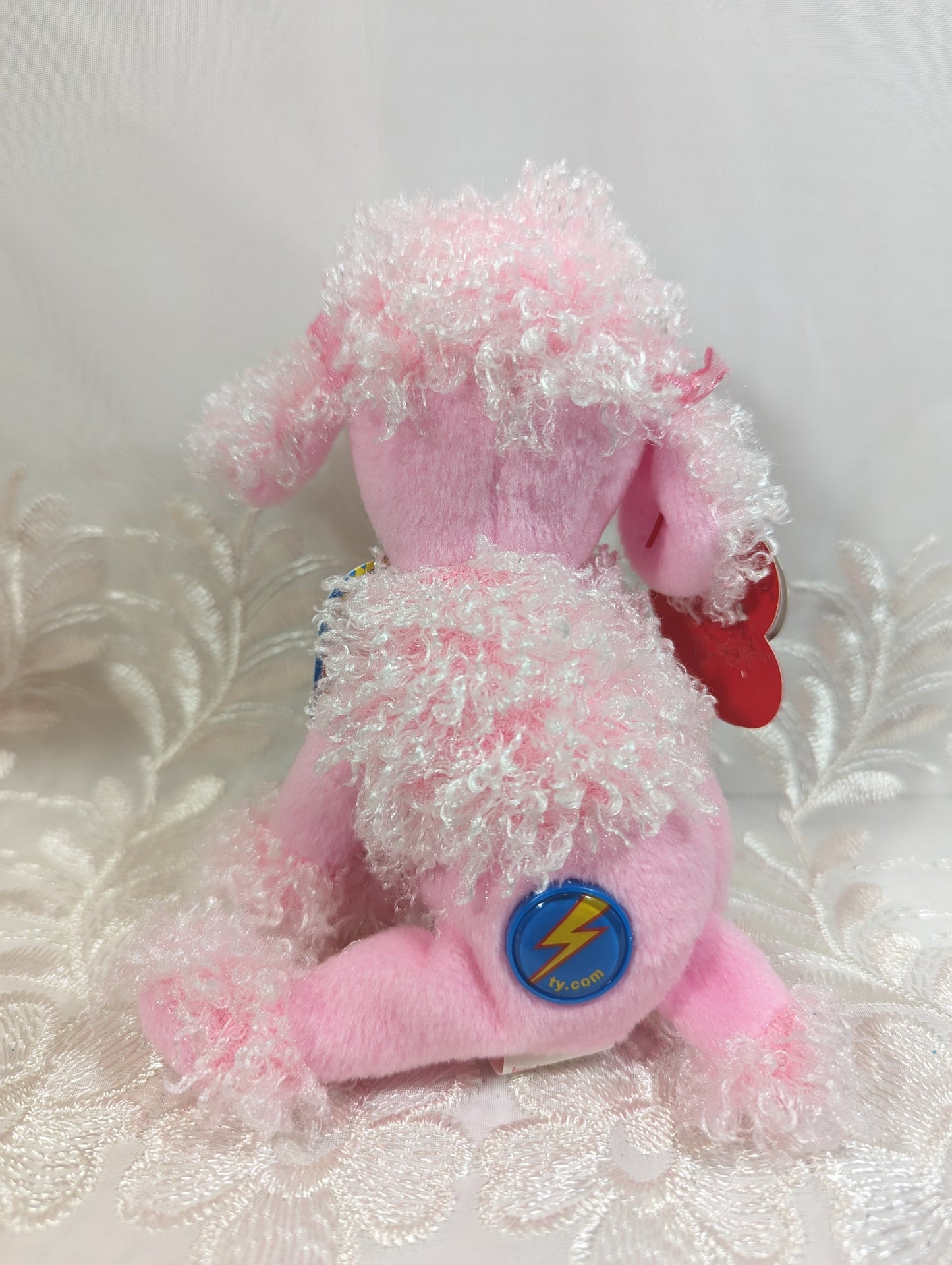 Ty Beanie Baby 2.0 - Duchess The Pink Poodle (6in) Near Mint Tag - Vintage Beanies Canada
