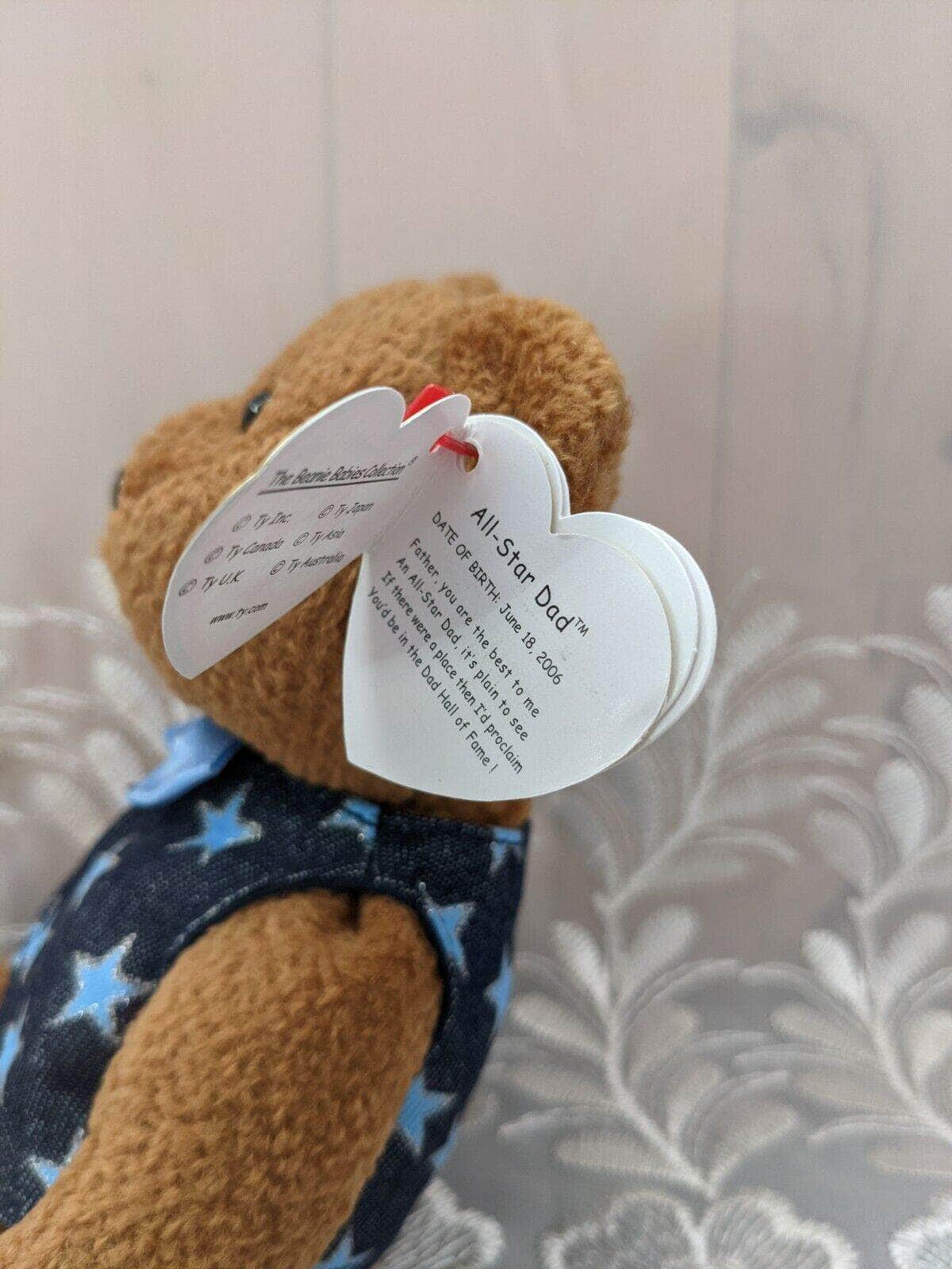 Ty Beanie Baby - All Star Dad The Bear - Father's Day bear (8.5in) - Vintage Beanies Canada