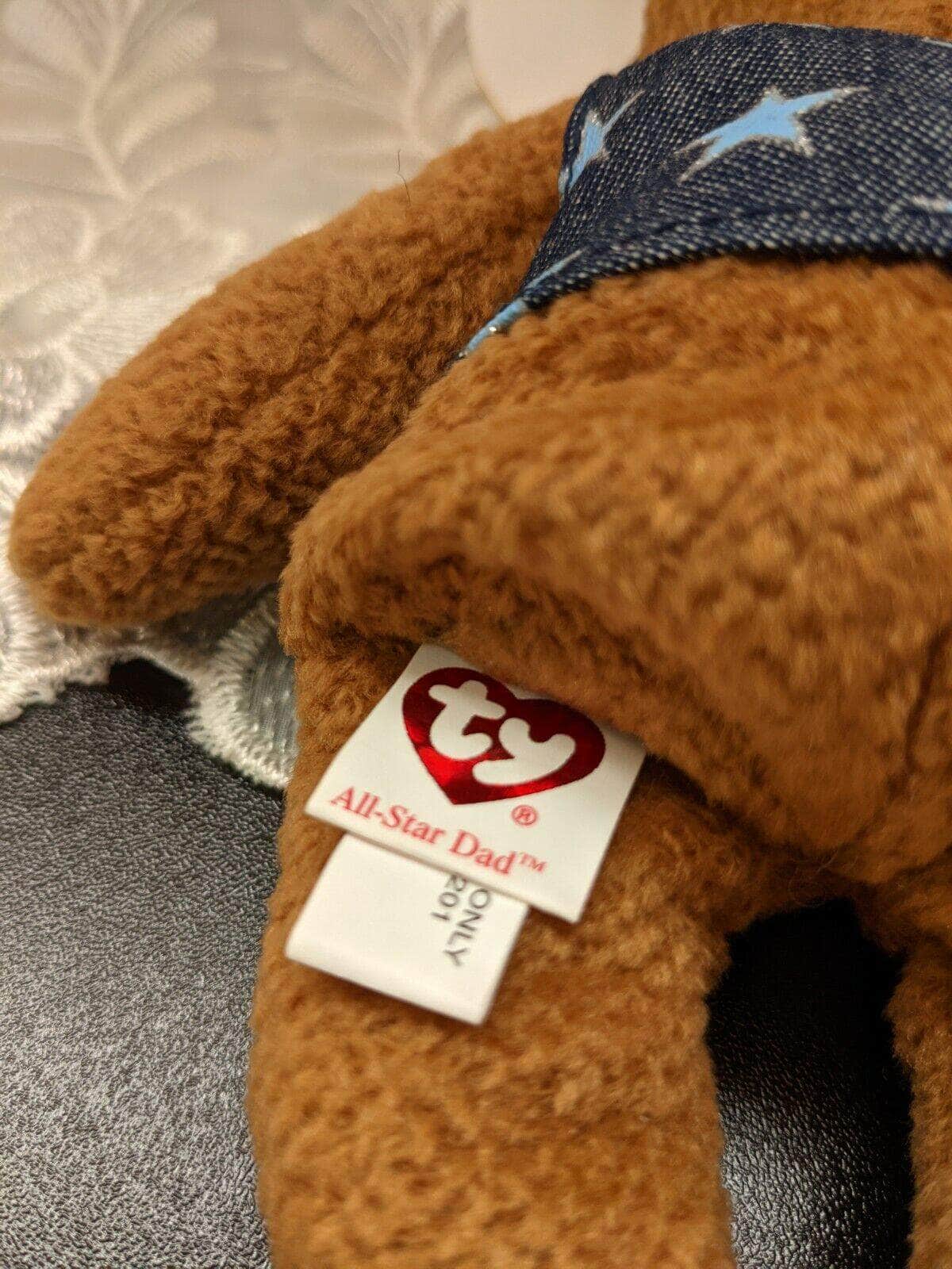 Ty Beanie Baby - All Star Dad The Bear - Father's Day bear (8.5in) - Vintage Beanies Canada
