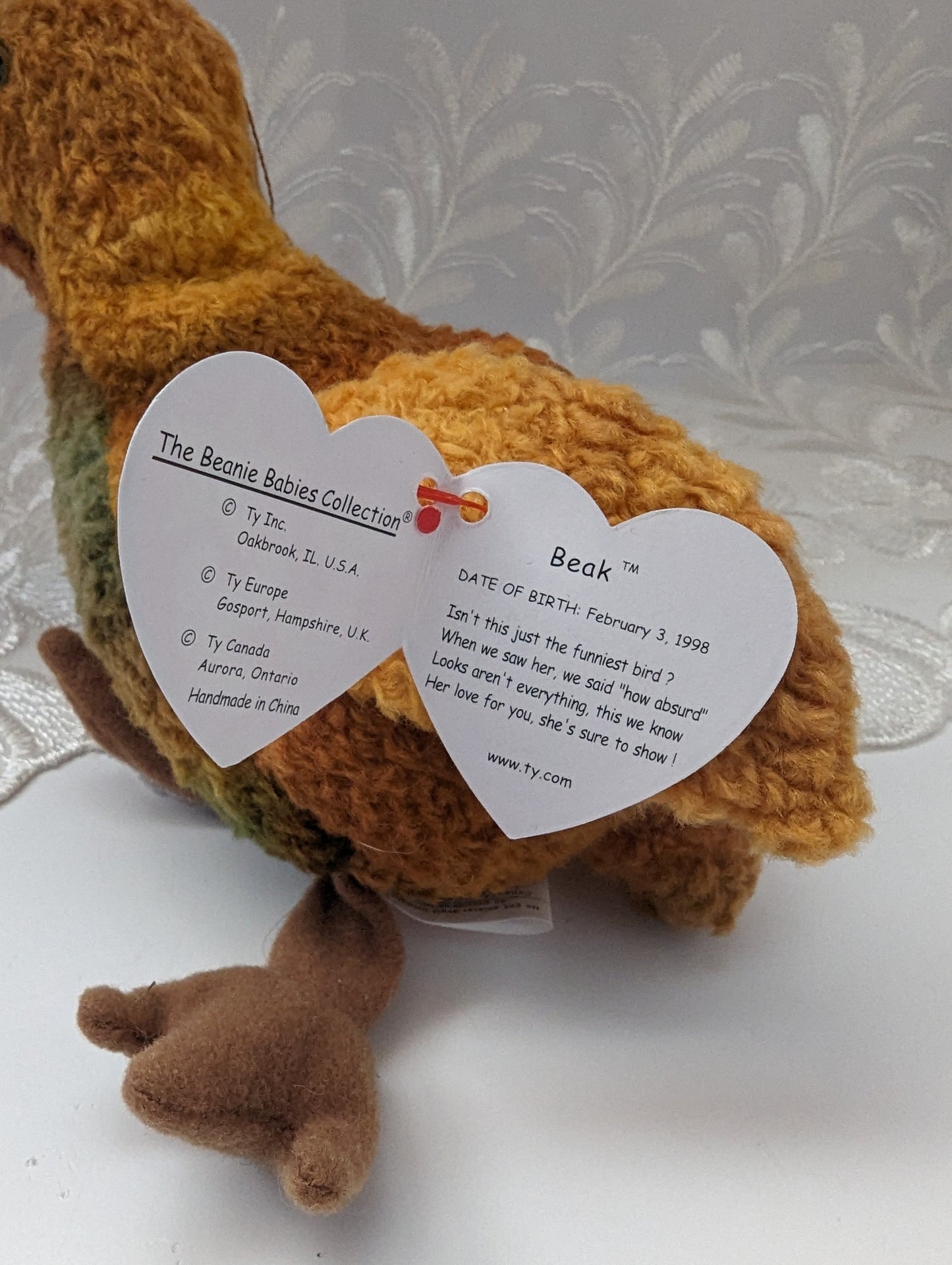Ty Beanie Baby - Beak The Kiwi Bird (6in) - Vintage Beanies Canada
