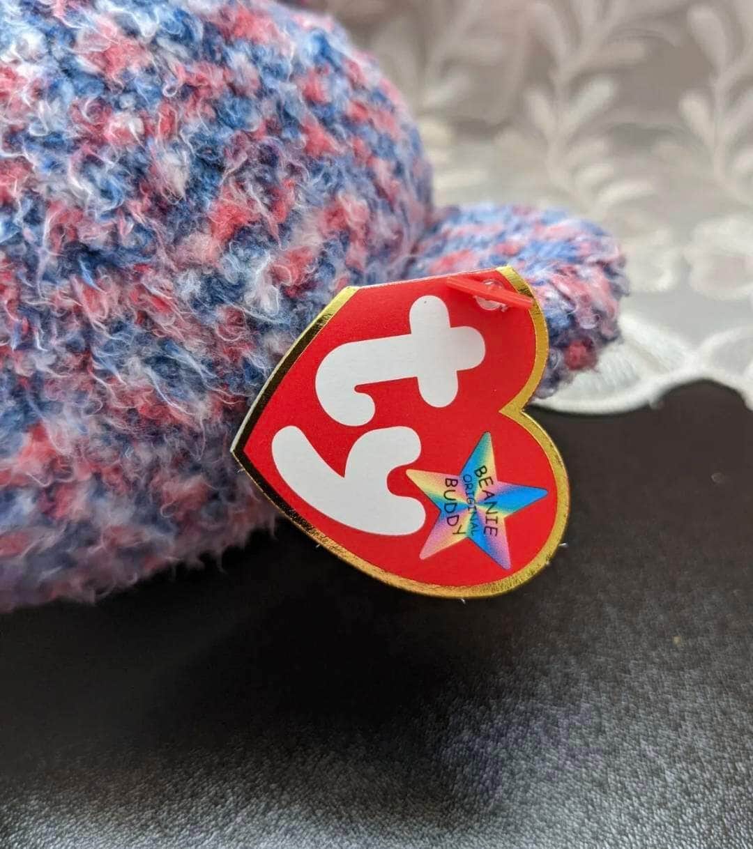 Ty Beanie Baby + Beanie Buddy - USA the Bear Lot Of 2 - Near Mint (Sold As Pair) - Vintage Beanies Canada
