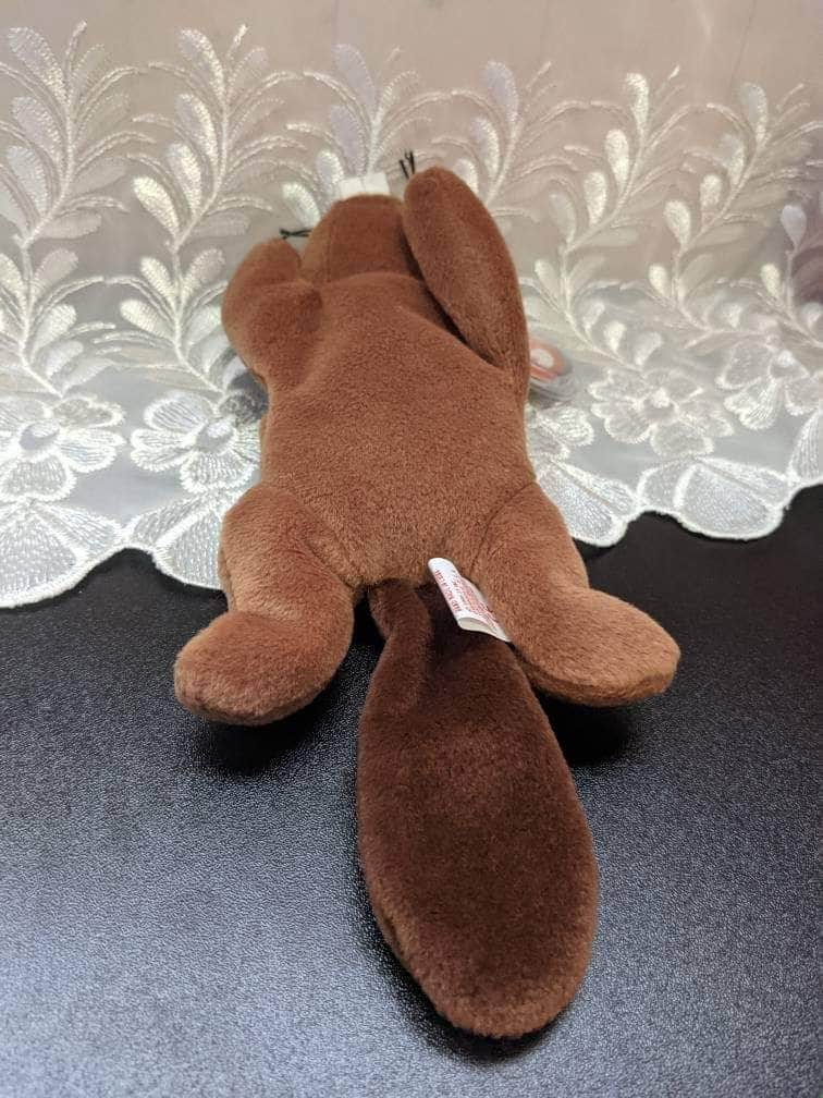 Ty Beanie Baby - Bucky The Beaver - 3 Gen Hang Tag & 2nd Gen Tush Tag.*Rare* - Vintage Beanies Canada