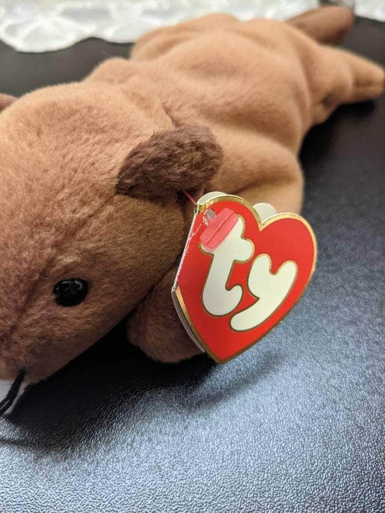 Ty Beanie Baby - Bucky The Beaver - 3 Gen Hang Tag & 2nd Gen Tush Tag.*Rare* - Vintage Beanies Canada