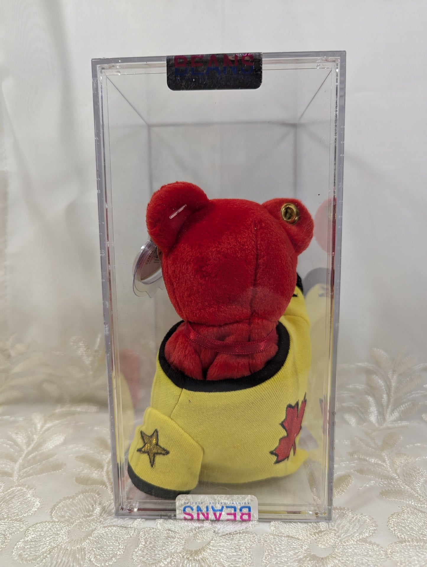 Ty Beanie Baby - Canada the I love Canada bear (8.5in) Special Olympics Bear - Yellow Shirt Version - Vintage Beanies Canada