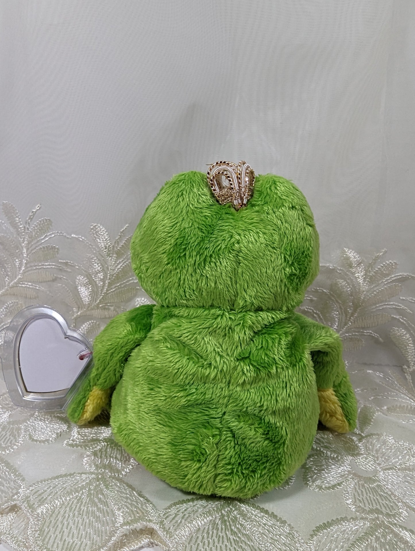Ty Beanie Baby - Charm The Green Frog (8in) - Vintage Beanies Canada