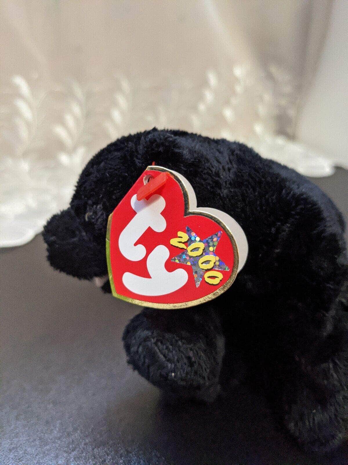 TY Beanie Baby - Cinders The Black Bear (5.5 in) - Vintage Beanies Canada