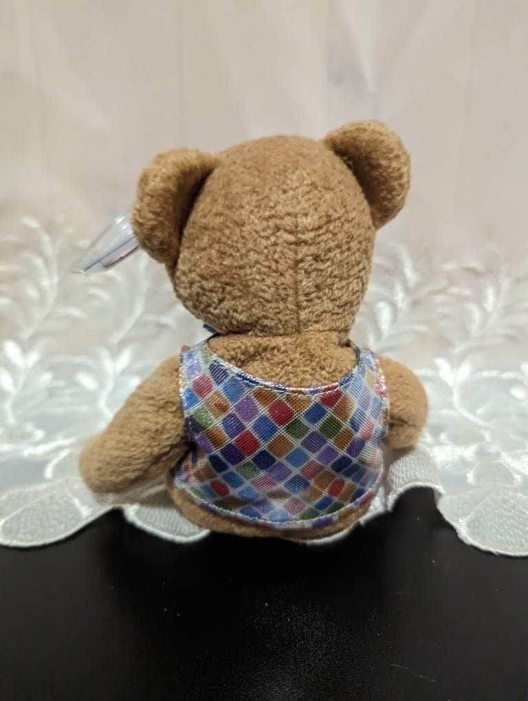 Ty Beanie Baby - Dad The Father's Day Teddy With Shiny Vest And Dad Rocks On Its Feet (8.5in) - Vintage Beanies Canada