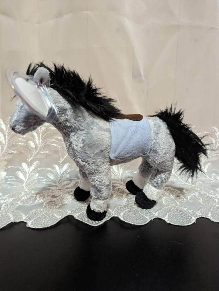 Ty Beanie Baby - Derby 133 The Gray Race Horse From The Kentucky Derby - Near Mint (7in) - Vintage Beanies Canada