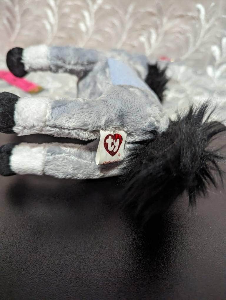Ty Beanie Baby - Derby 133 The Gray Race Horse From The Kentucky Derby - Near Mint (7in) - Vintage Beanies Canada