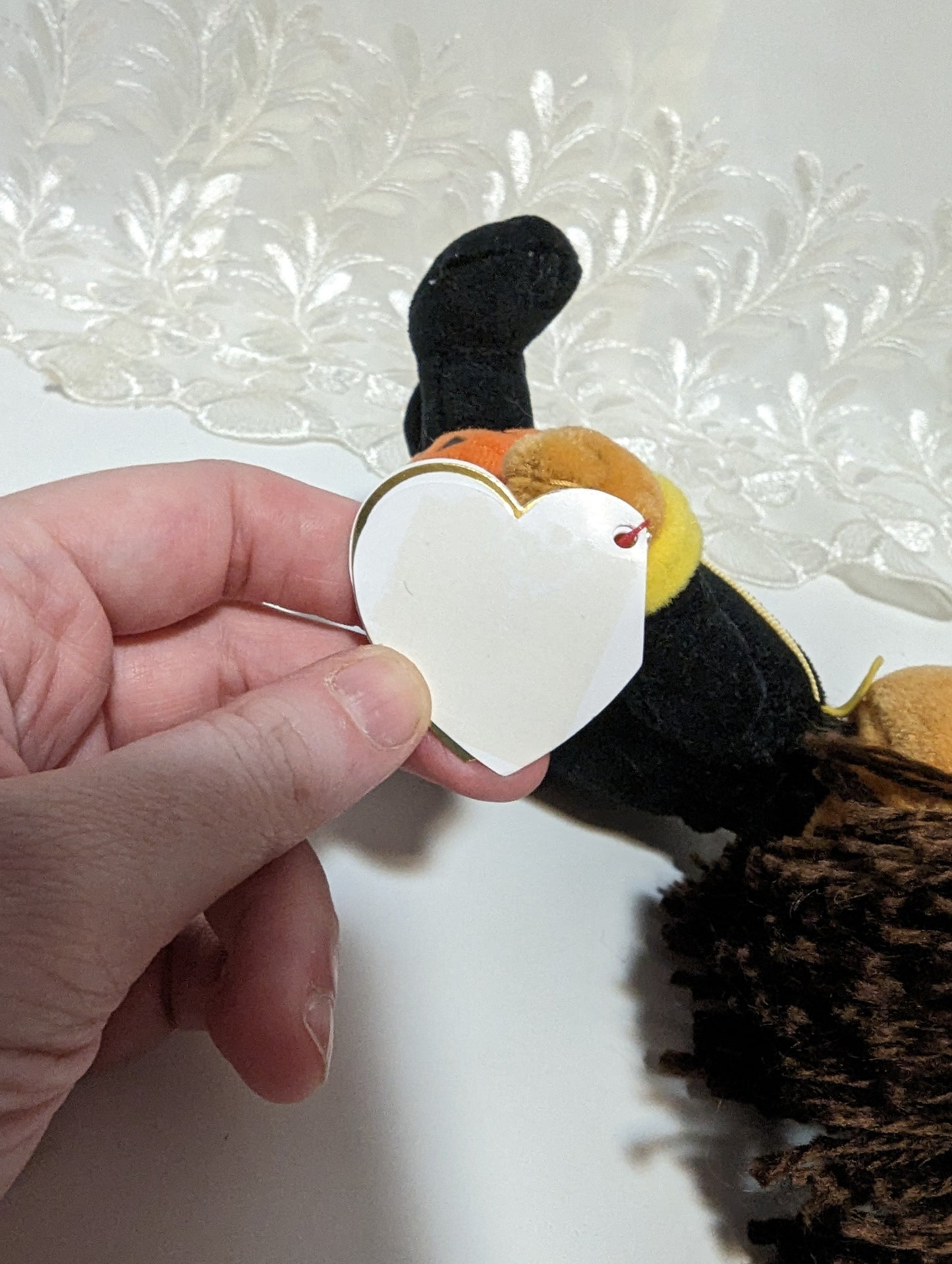 Ty Beanie Baby - Dora the explorer Halloween cat version (8in) Near Mint - Vintage Beanies Canada