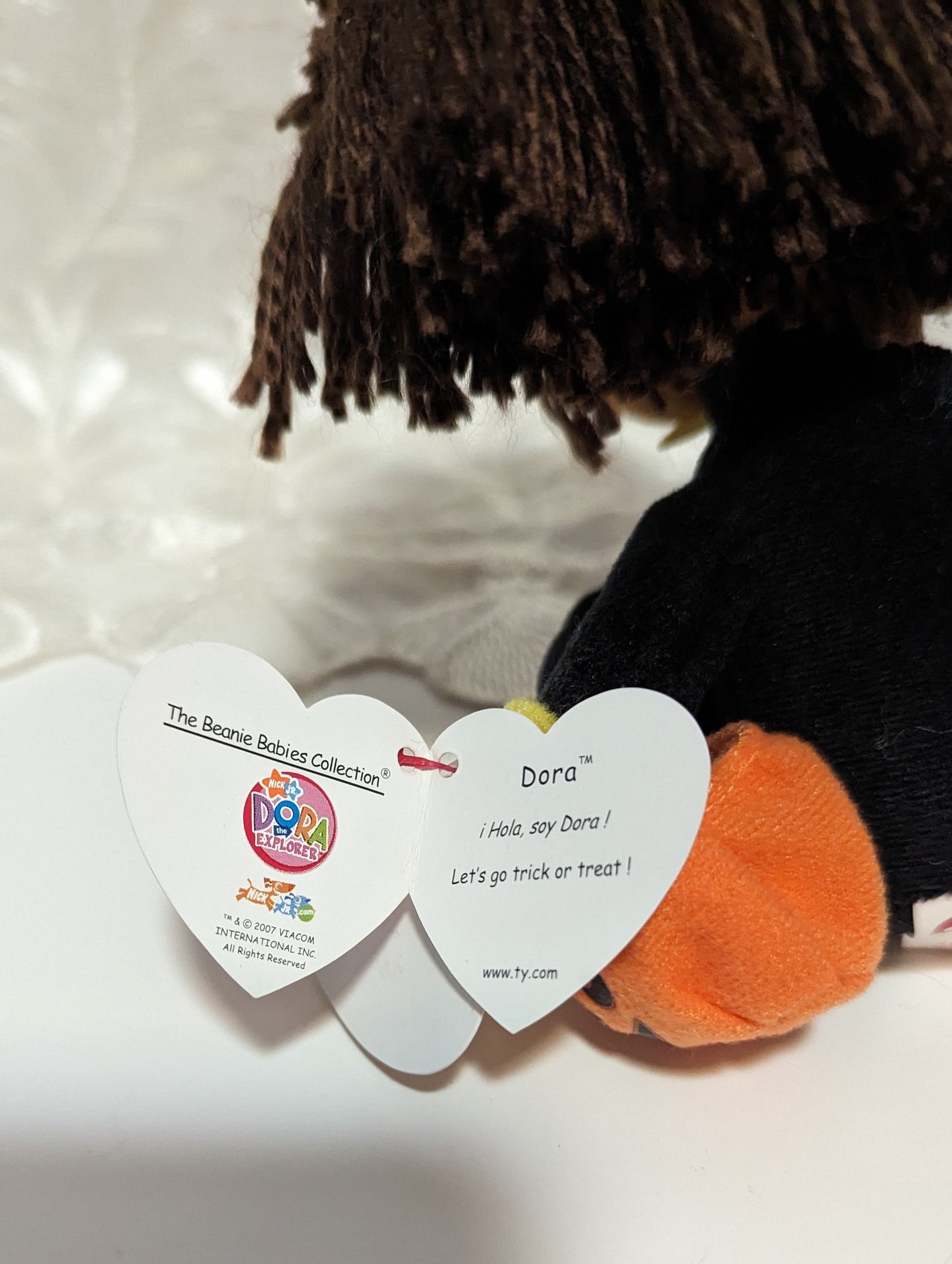 Ty Beanie Baby - Dora the explorer Halloween cat version (8in) Near Mint - Vintage Beanies Canada