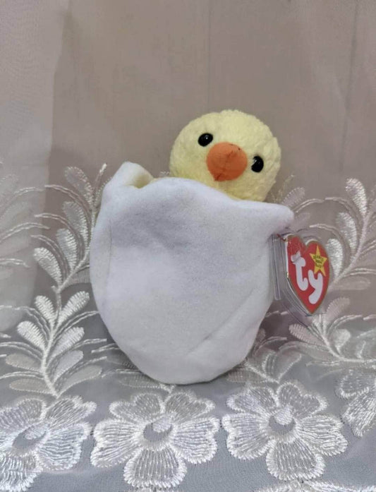 Ty Beanie Baby - Eggbert The Chick Hatching From Egg (5in) - Vintage Beanies Canada