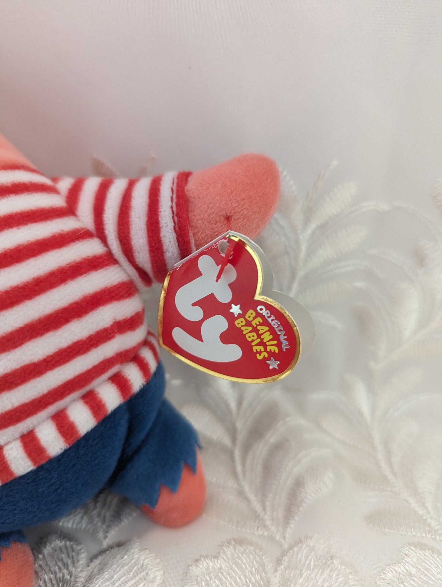 Ty Beanie Baby - First Mate Patrick The Pirate Starfish From Spongebob (7in) Near Mint - Vintage Beanies Canada