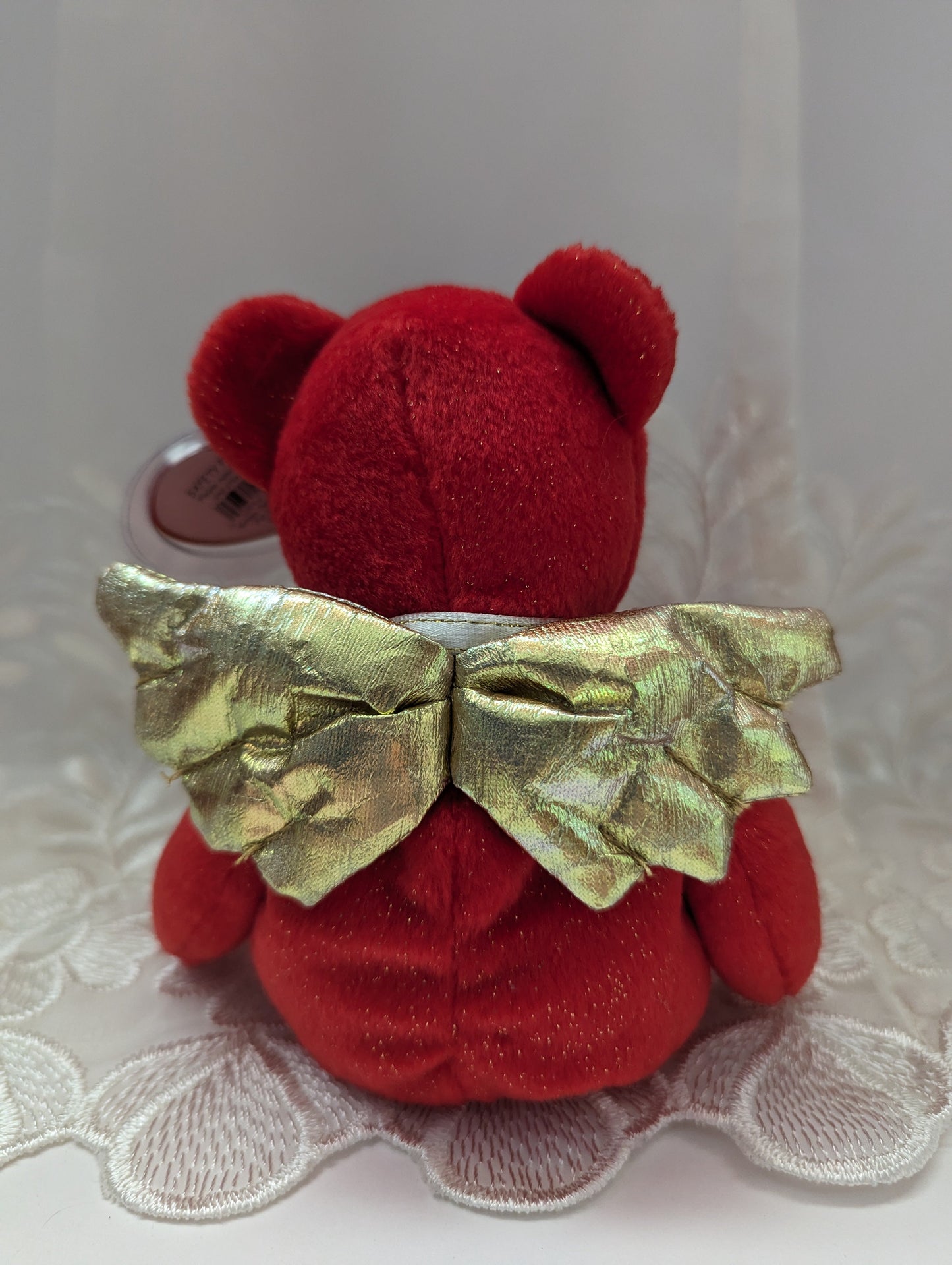 Ty Beanie Baby - Gift The Red Angel Bear (8.5in) Peace Version - Vintage Beanies Canada