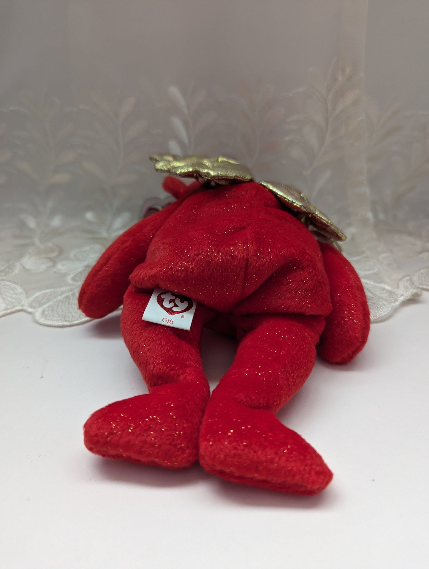 Ty Beanie Baby - Gift The Red Angel Bear (8.5in) Peace Version - Vintage Beanies Canada