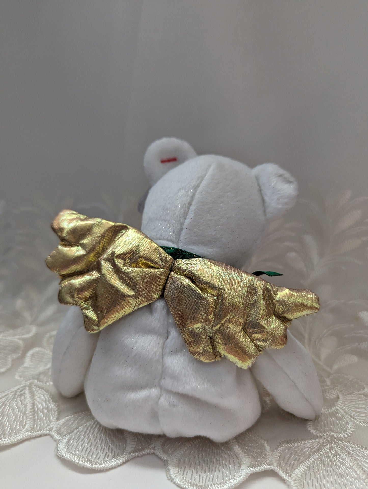 Ty Beanie Baby - Gift The White Angel Bear (8.5in) Love Version - Vintage Beanies Canada