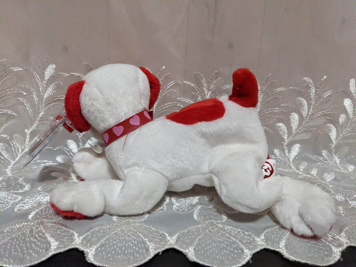 TY Beanie Baby - Honey Bun The Valentine's Day Dog (7in) - Vintage Beanies Canada