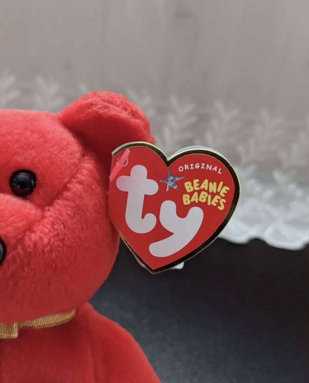 Ty Beanie Baby - I Love Alabama The Red Bear (8.5in) - Vintage Beanies Canada