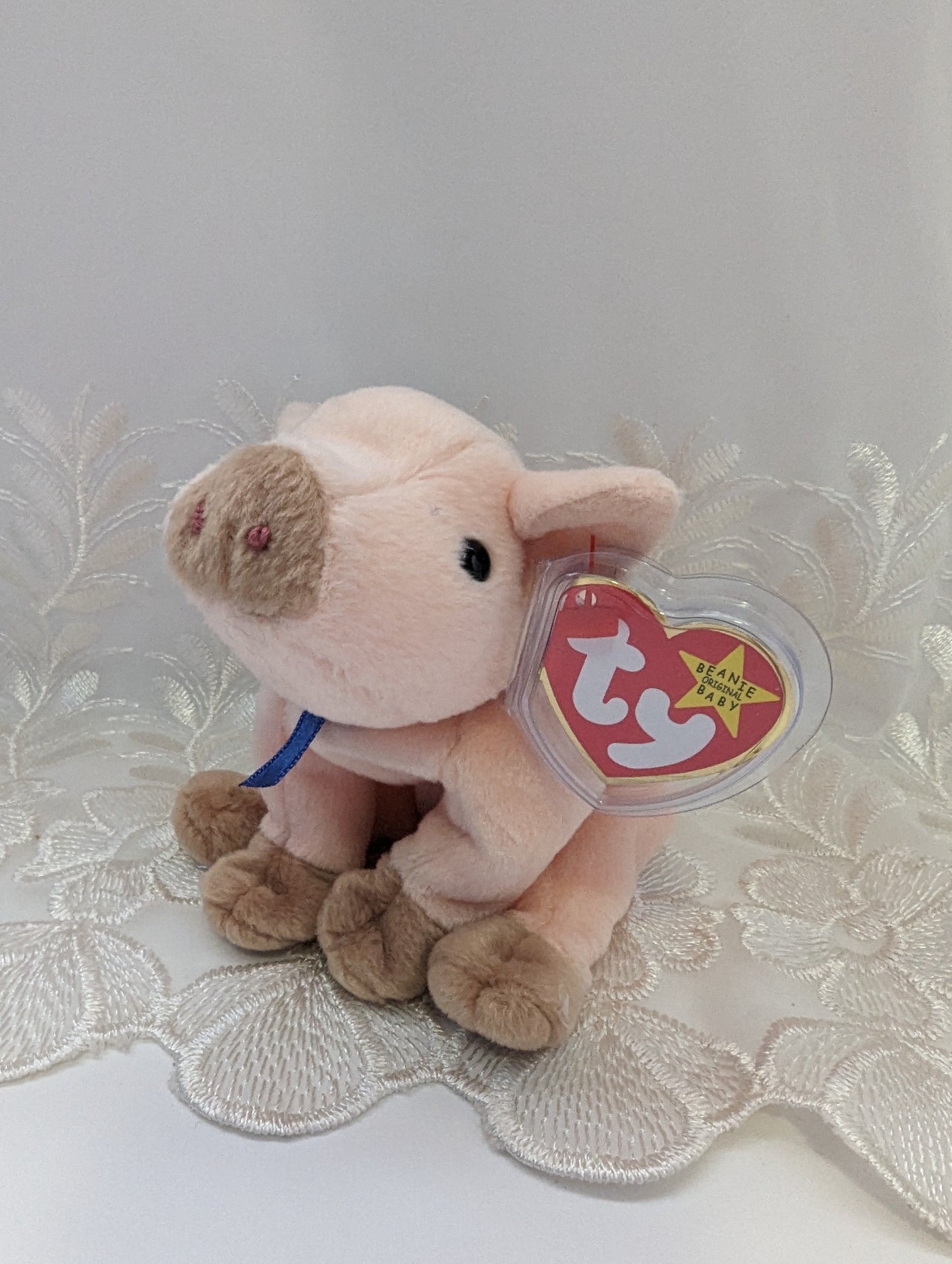Ty Beanie Baby - Knuckles The Pig (7in) - Vintage Beanies Canada
