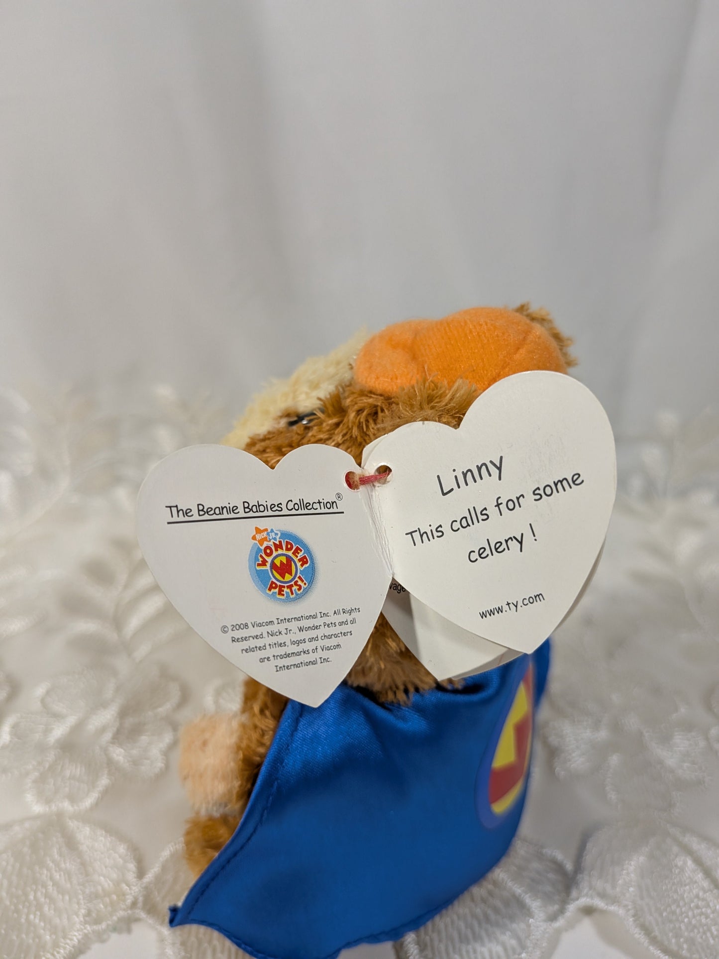 Ty Beanie Baby - Linny the Guinea Pig from the TV Show Wonder Pets (6in) Non-mint Tag - Vintage Beanies Canada