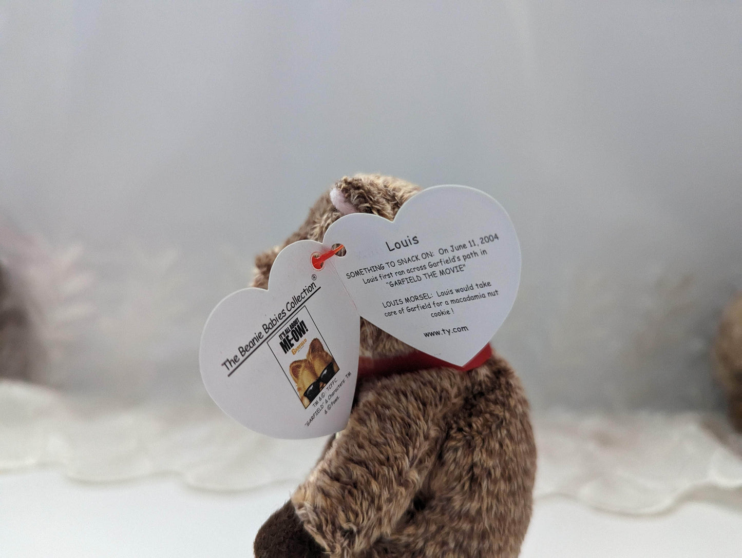 Ty Beanie Baby - Louis The Mouse From The Garfield Movie (5in) - Vintage Beanies Canada