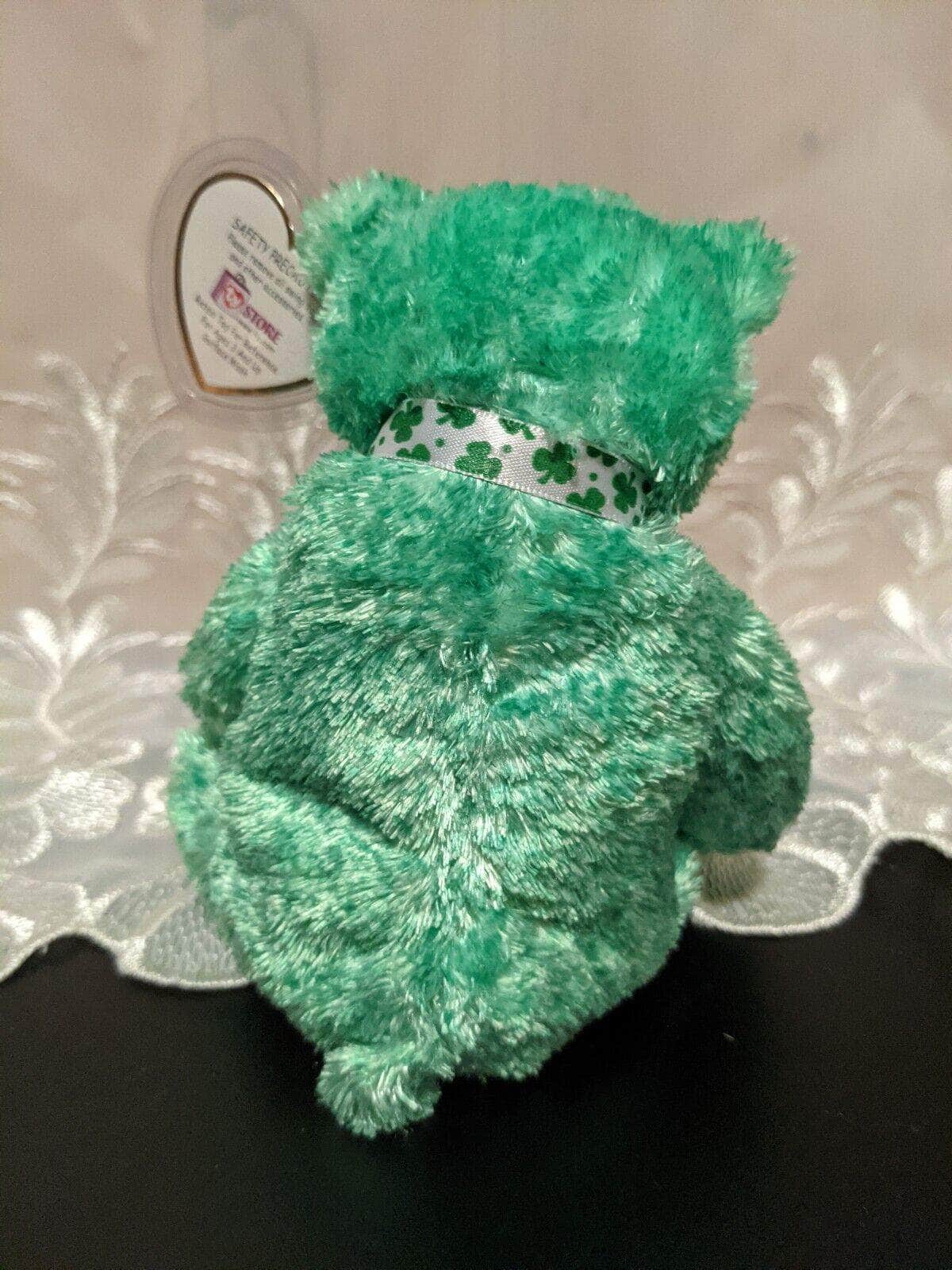 Ty Beanie Baby - LUCK-e The Green St Patrick's Day Bear (6in) - Vintage Beanies Canada