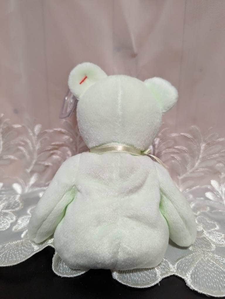 Ty Beanie Baby - New York Rose The Bear (8.5in) Non-mint Hang Tag - Vintage Beanies Canada