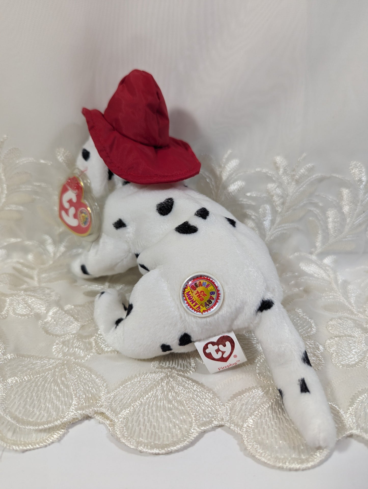Ty Beanie Baby Of The Month - Fireplug The Dalmatian (6in) October 2004 - Vintage Beanies Canada