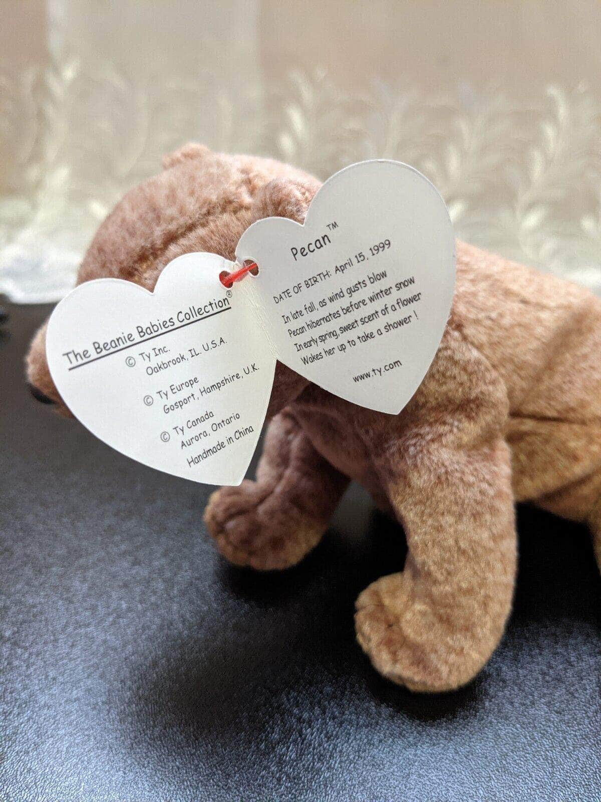 Ty Beanie Baby - Pecan The Bear (6in) - Vintage Beanies Canada