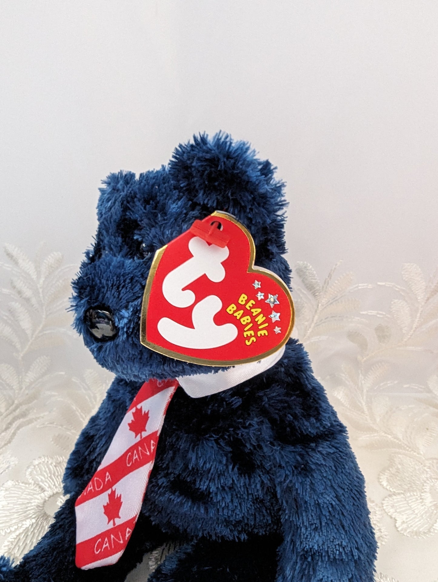 Ty Beanie Baby - Pops The Father's Day Bear (8.5in) Canadian Version - Vintage Beanies Canada
