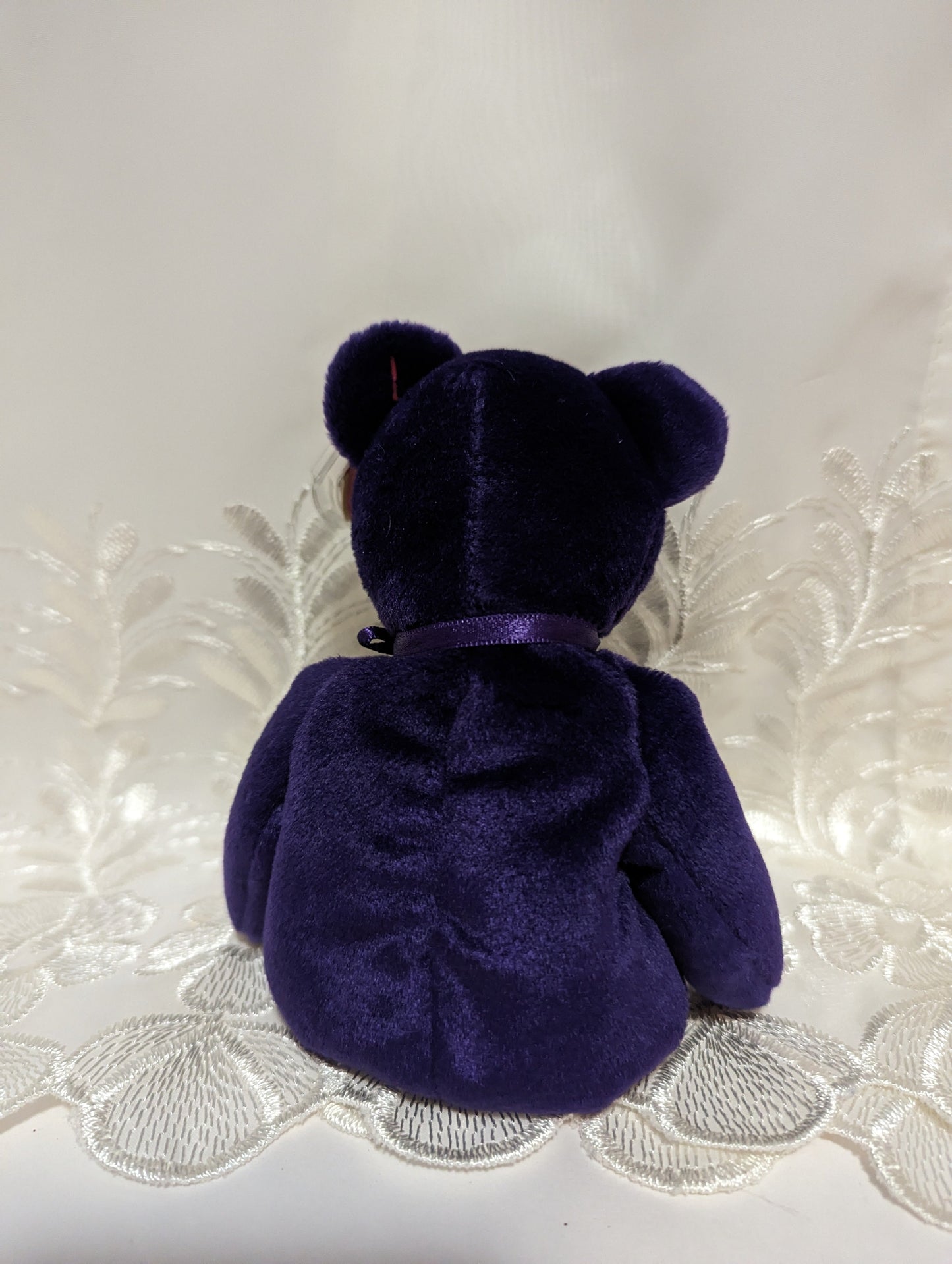 Ty Beanie Baby - Princess the Princess Diana Bear - Made in Indonesia, PE Pellets, with Canadian Tush Tag! *Rare* (8.5 in) Near Mint - Vintage Beanies Canada