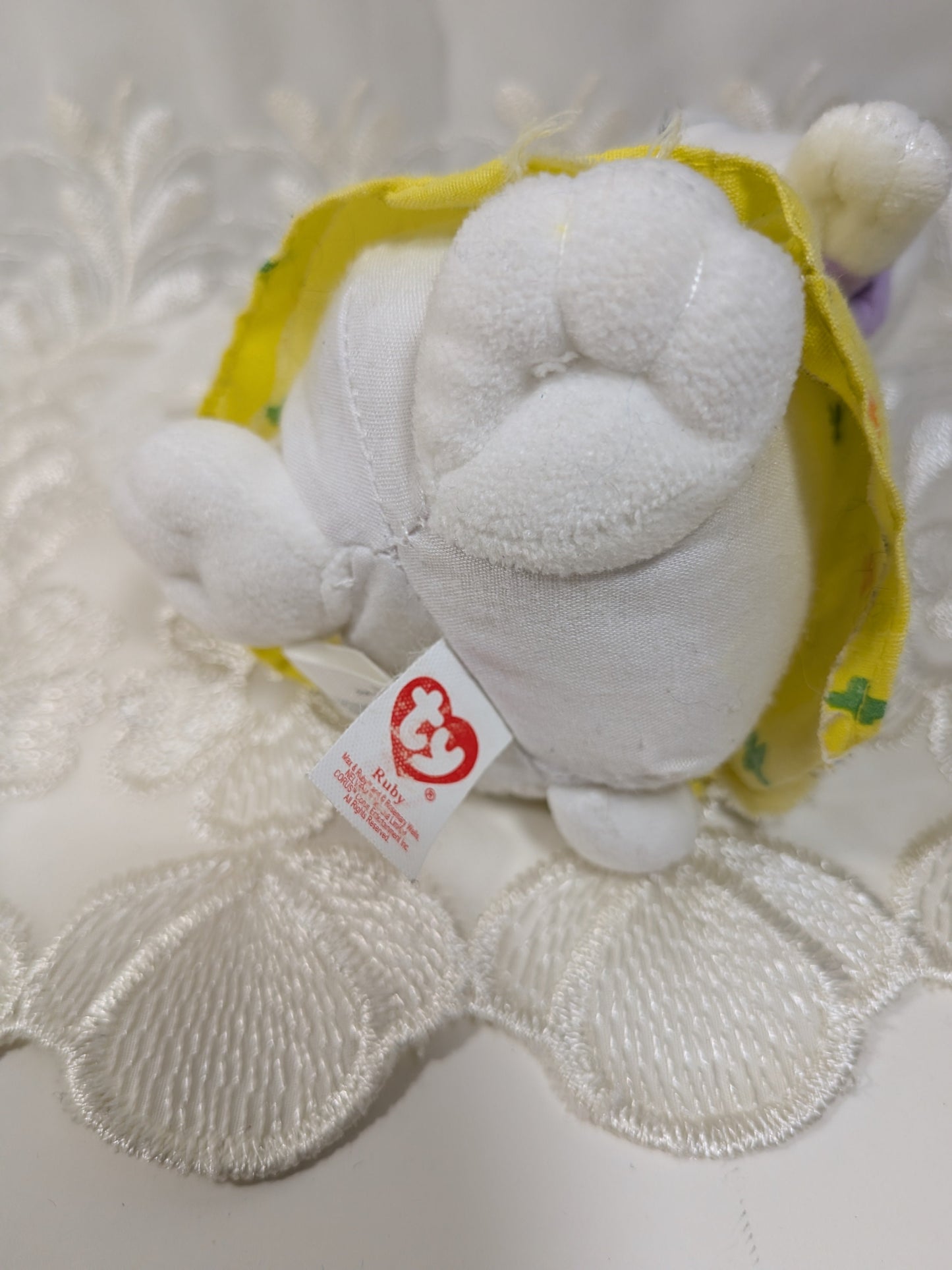 Ty Beanie Baby - Ruby The Bunny From The Children's TV Show Max and Ruby (7in) No Hang Tag - Vintage Beanies Canada