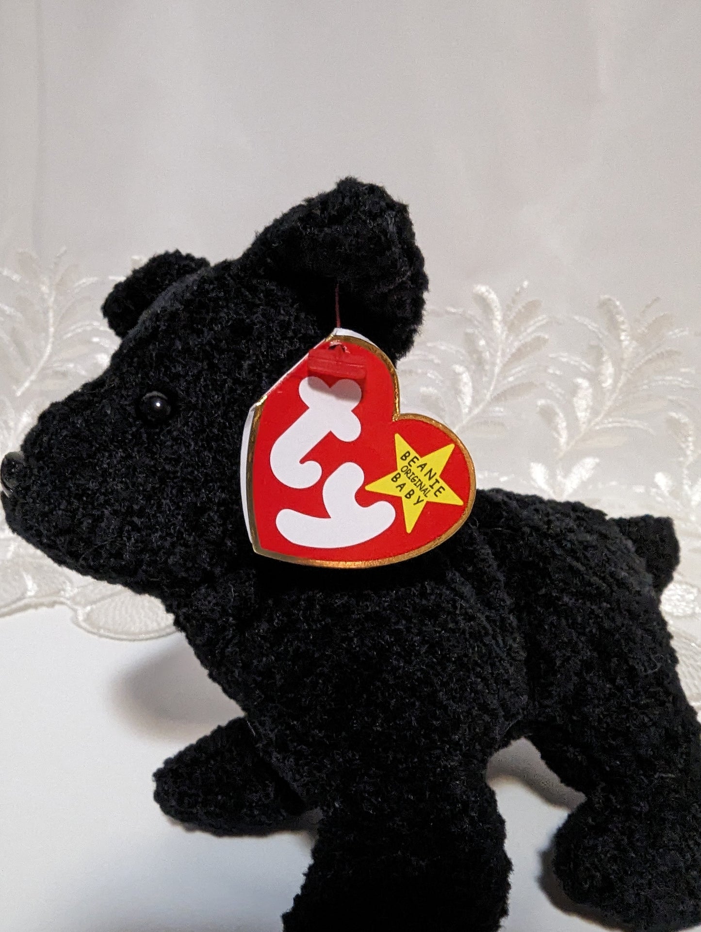 Ty Beanie Baby - Scottie The Black Terrier Dog (6in) - Vintage Beanies Canada