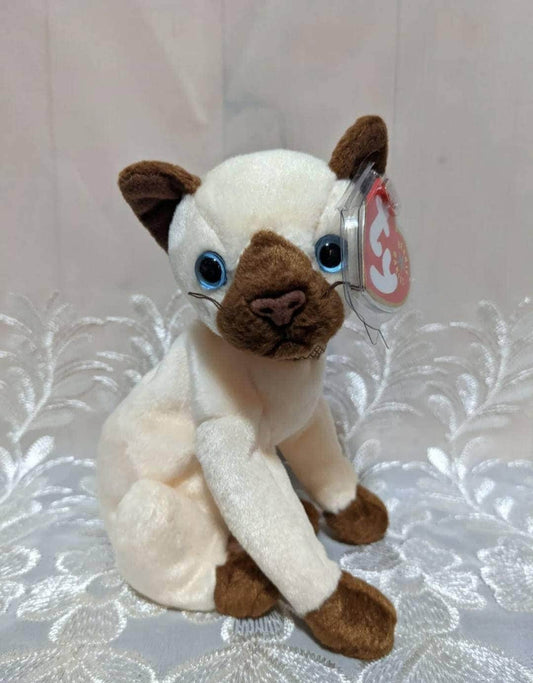 TY Beanie Baby - Siam the Siamese Cat (7in) - Vintage Beanies Canada
