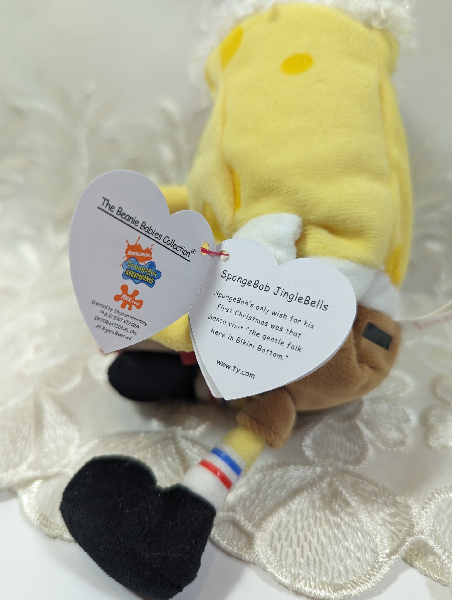 Ty Beanie Baby - SpongeBob Jinglebells the caroling SpongeBob (8.5in) - Vintage Beanies Canada