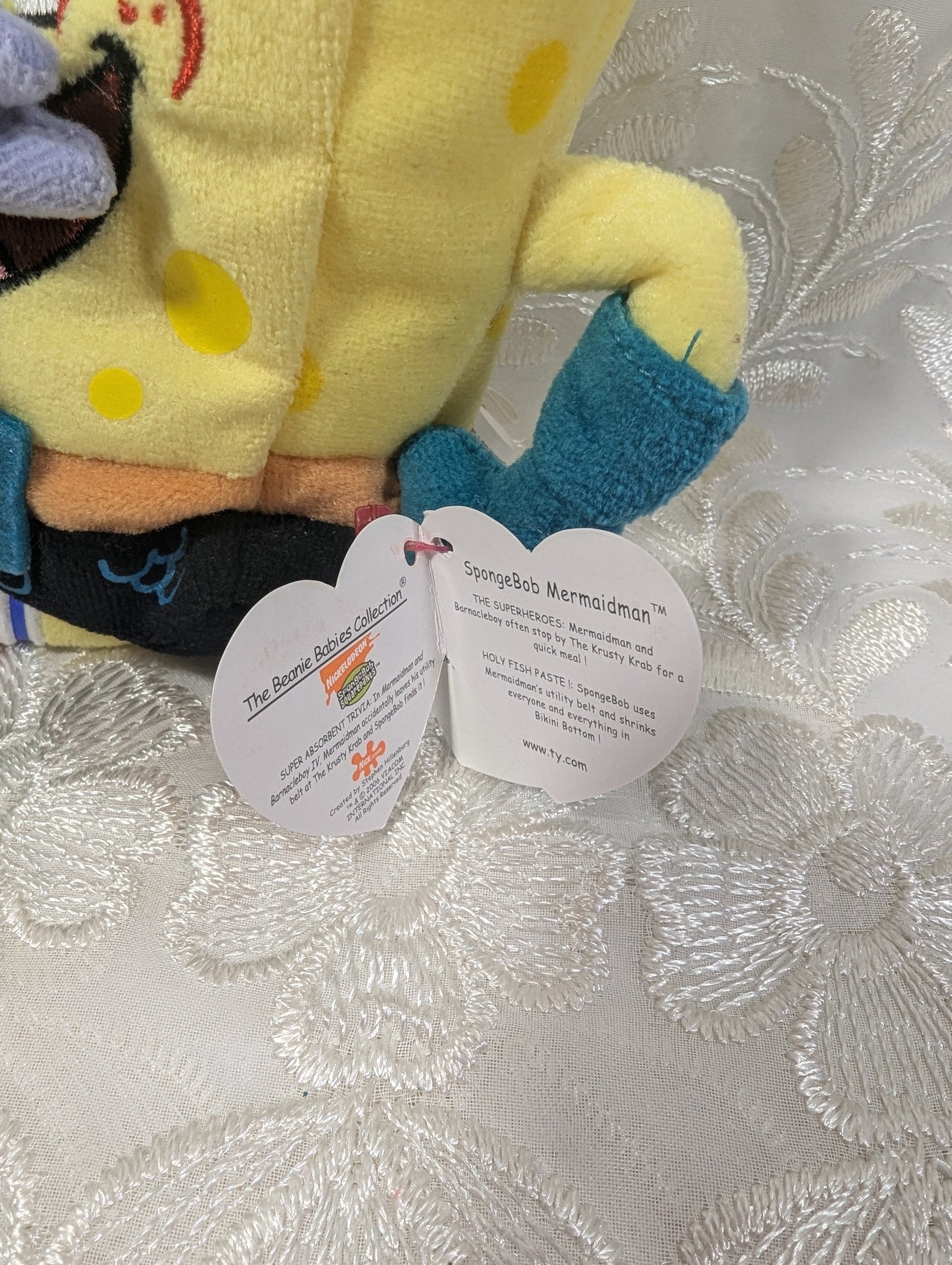 Ty Beanie Baby - SpongeBob Mermaidman (7.5in) - Vintage Beanies Canada