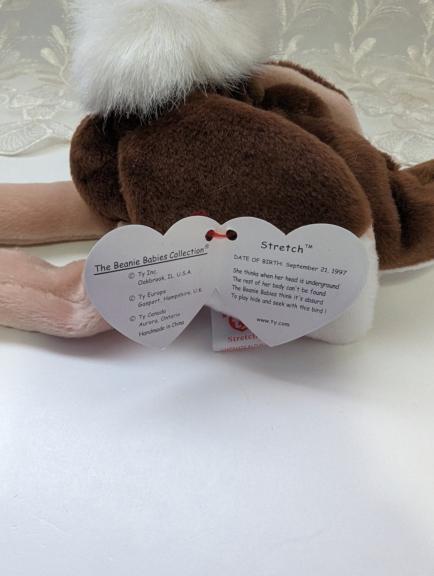 TY Beanie Baby - Stretch the Ostrich (6.5in) - Vintage Beanies Canada
