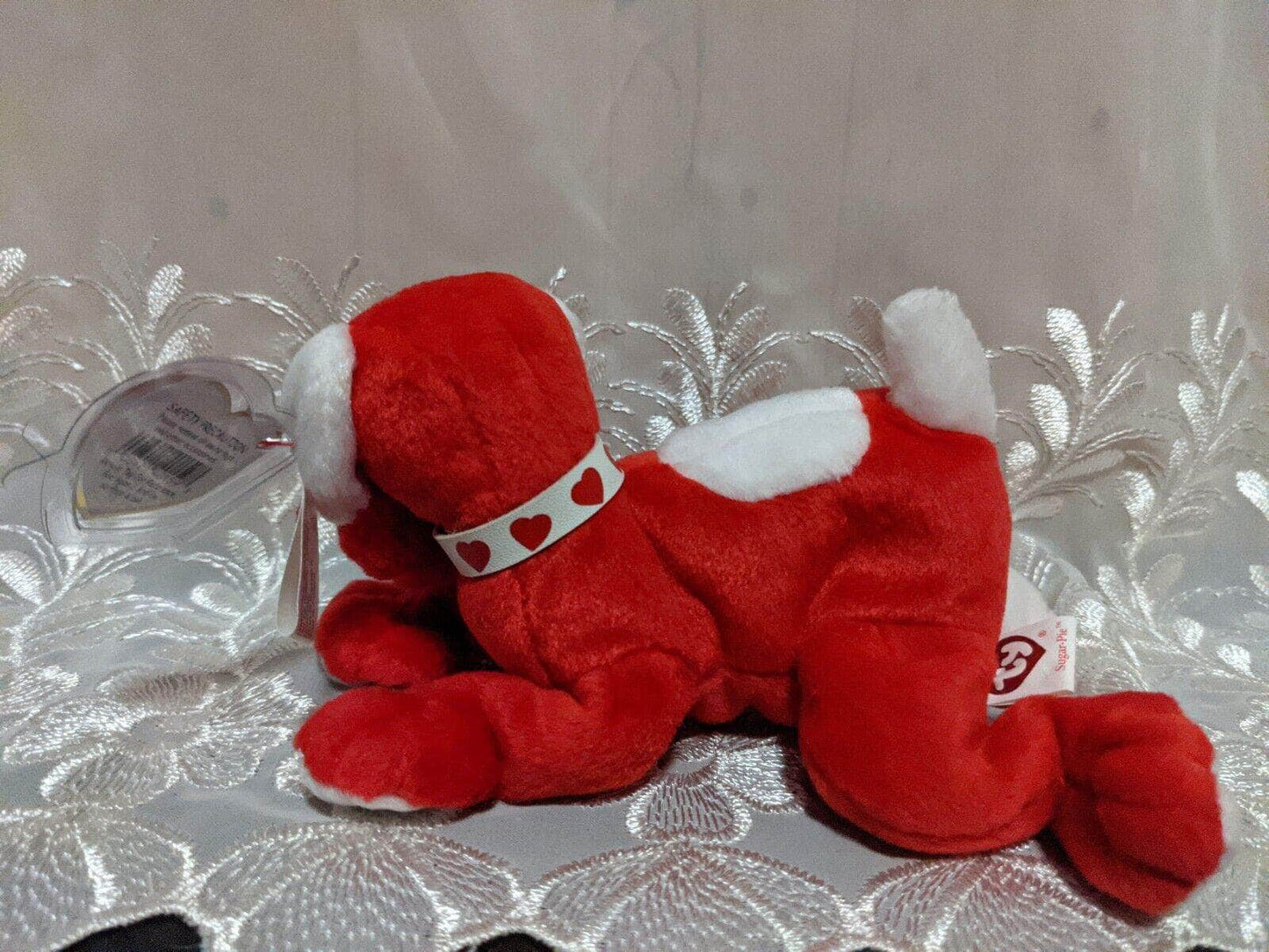 TY Beanie Baby - Sugar Pie the Valentine's Day Puppy Dog (7in) - Vintage Beanies Canada
