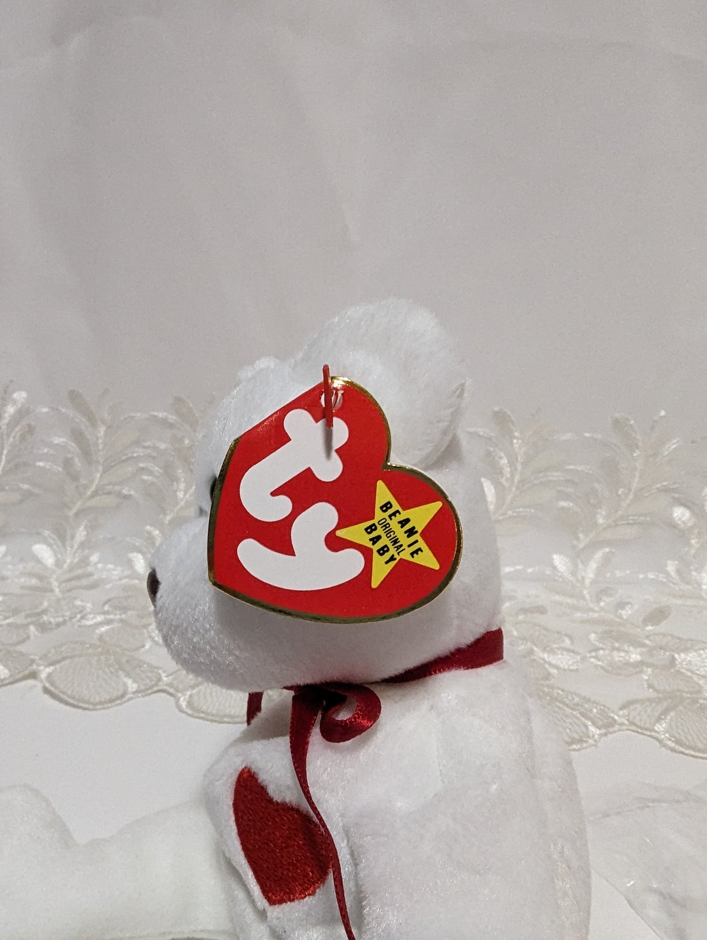 Ty Beanie Baby - Valentino The Bear (8in) - Vintage Beanies Canada
