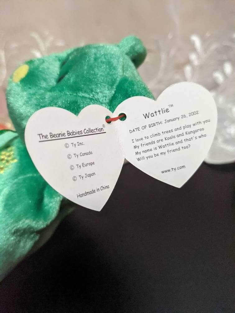 Ty Beanie Baby - Wattlie The Bear Australian Exclusive (8.5in) - Vintage Beanies Canada