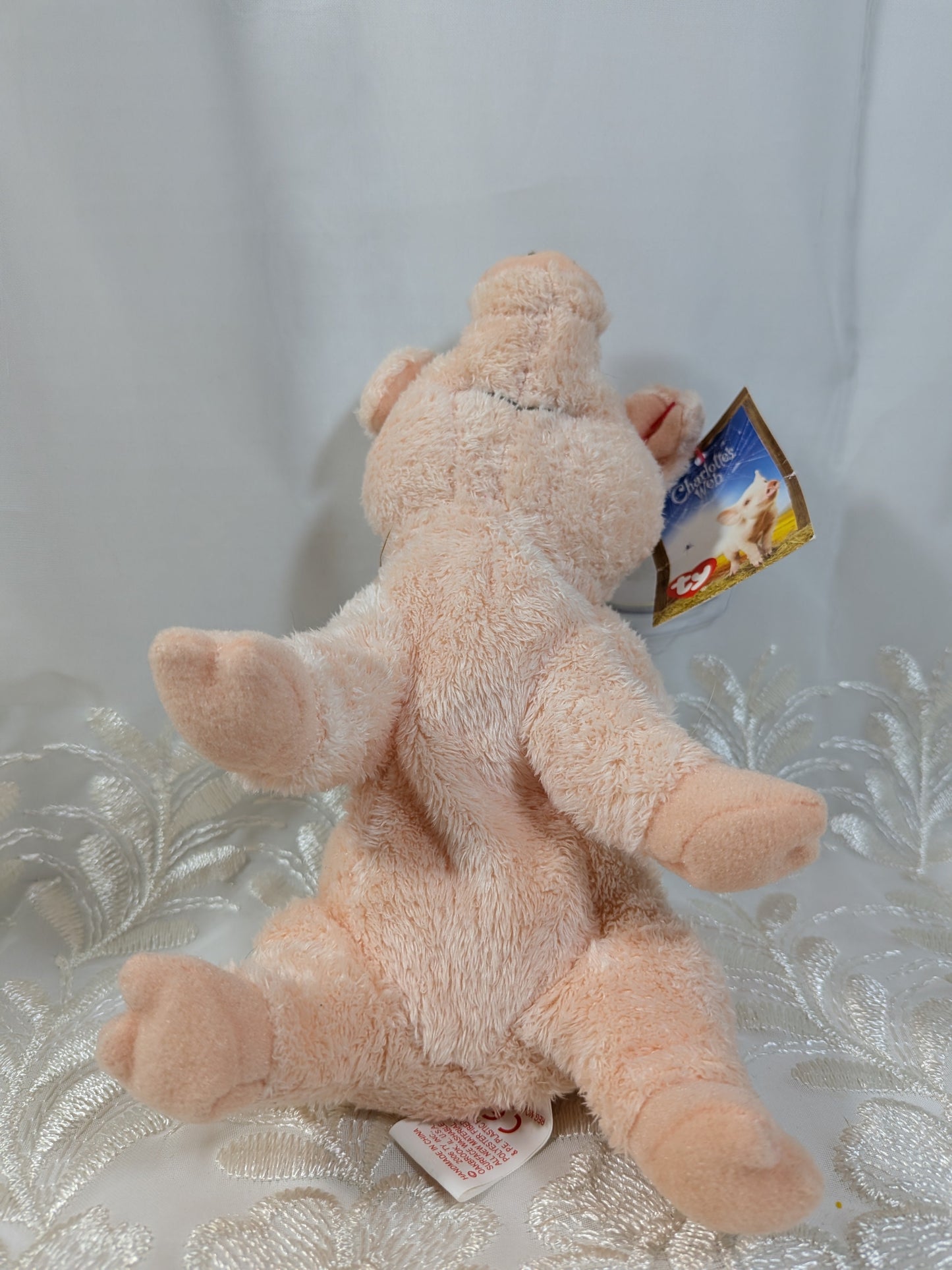Ty Beanie Baby - Wilbur the pig from Charlotte's Web (7in) - Vintage Beanies Canada