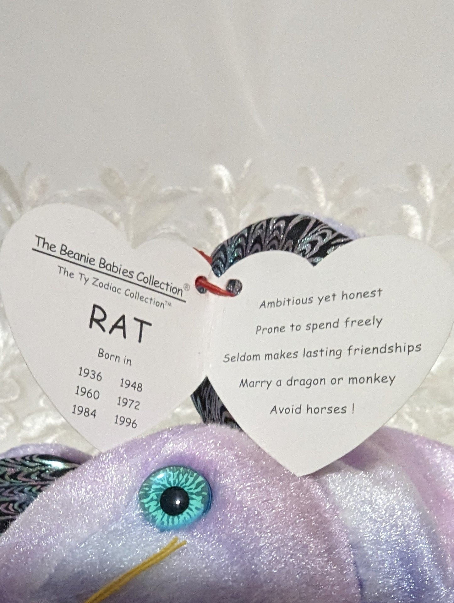Ty Beanie Baby - Zodiac Rat 2000 (5.5in) - Vintage Beanies Canada