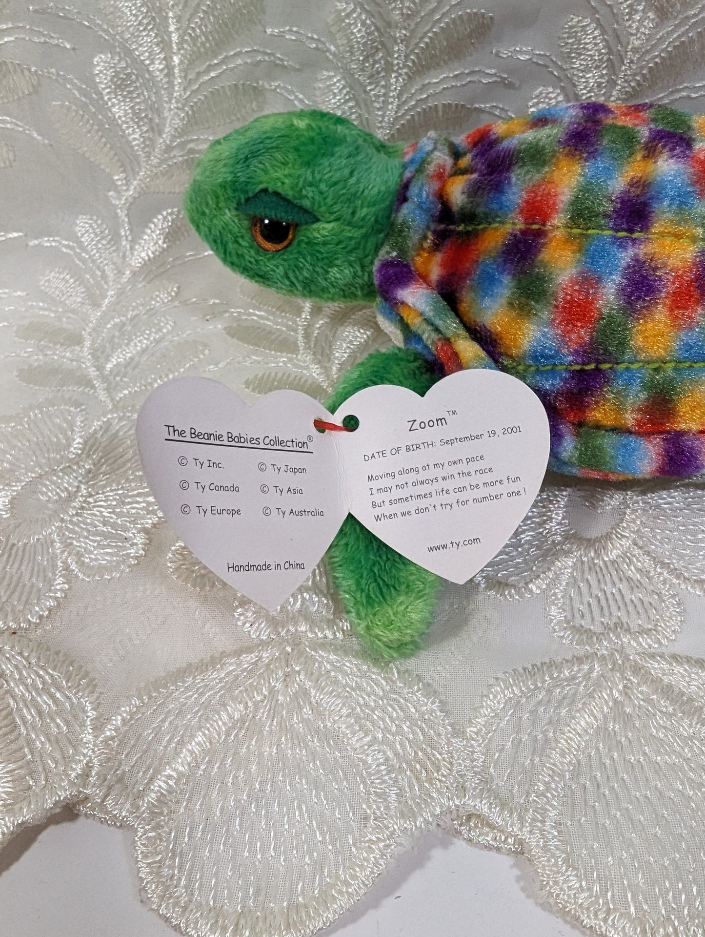 Ty Beanie Baby - Zoom The Sea Turtle (6in) - Vintage Beanies Canada