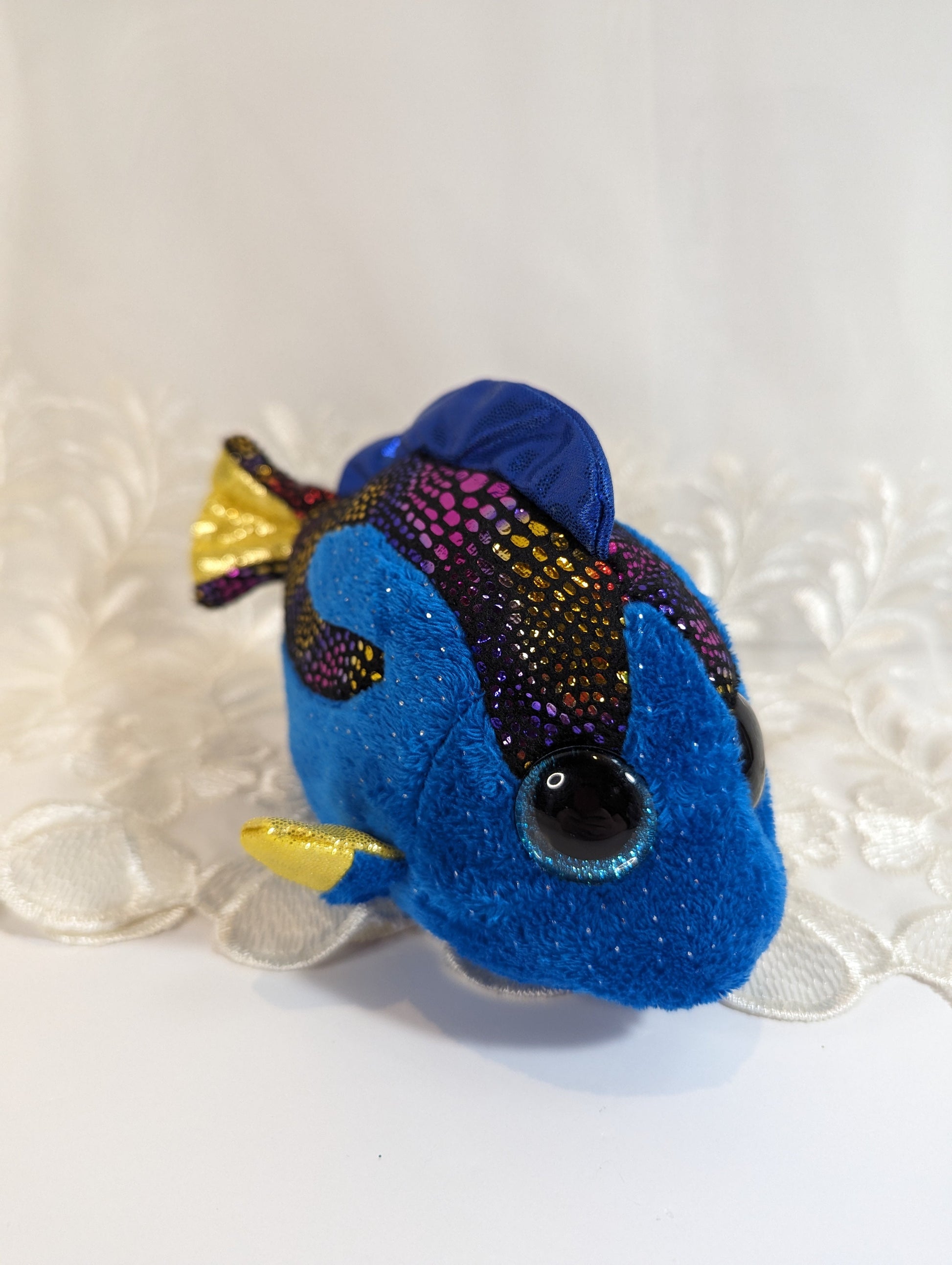 Ty Beanie Boo - Aqua The Fish (6 in) No Tag - Vintage Beanies Canada