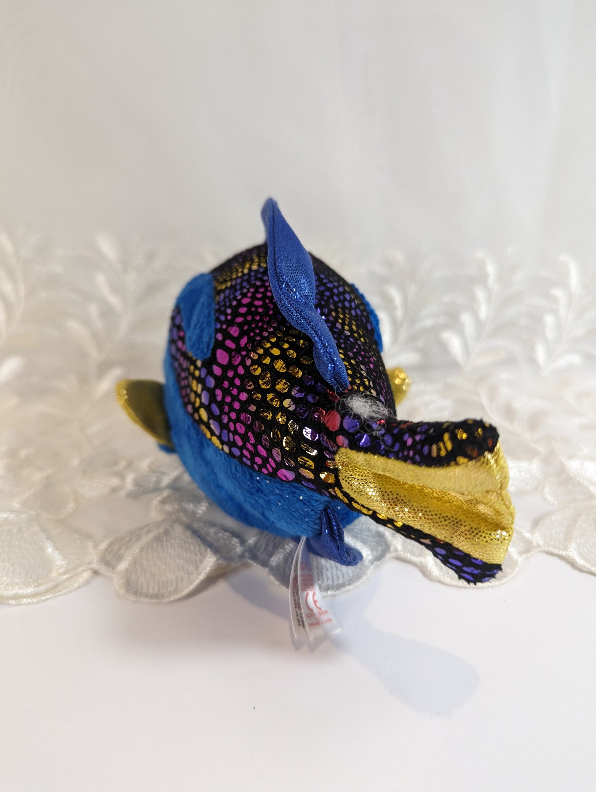 Ty Beanie Boo - Aqua The Fish (6 in) No Tag - Vintage Beanies Canada