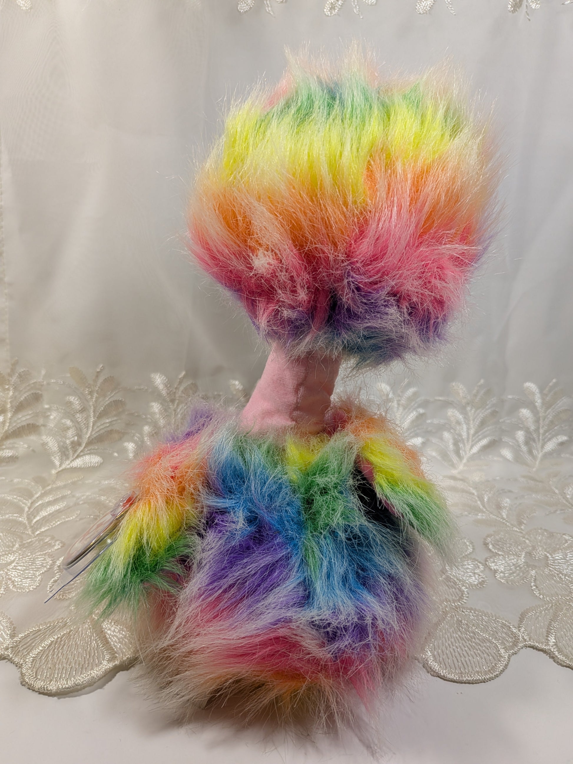 Ty Beanie Boo - Asha The Rainbow Ostrich (10 in) Non - mint Tag - Vintage Beanies Canada